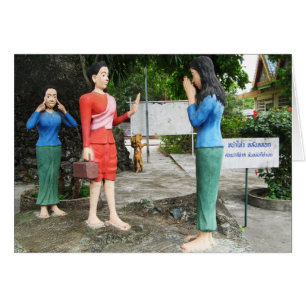 Pulling Faces Behind Your Back Card