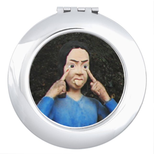 Pulling Faces Behind Your Back Compact Mirror (Front)