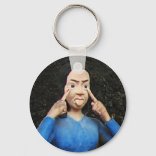 Pulling Faces Behind Your Back Keychain
