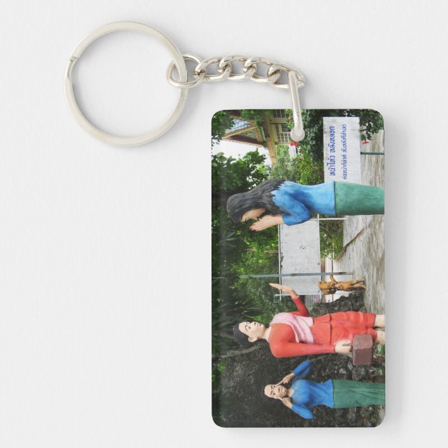 Pulling Faces Behind Your Back Keychain (Front)