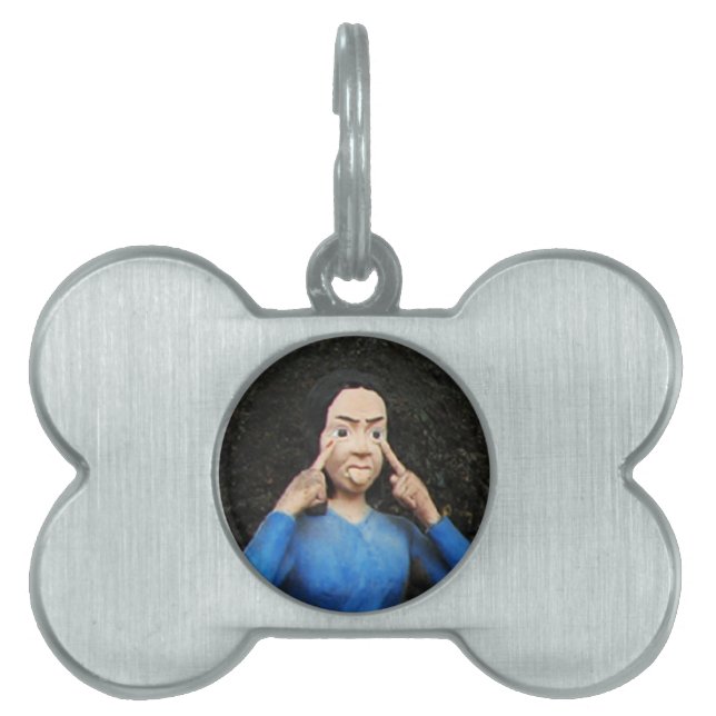 Pulling Faces Behind Your Back Pet Tag (Front)
