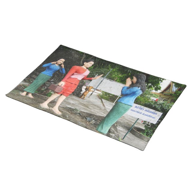 Pulling Faces Behind Your Back Placemat (On Table)