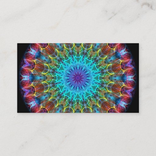 Customizable Pulling In kaleidoscope Business Card Templates