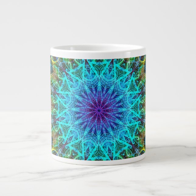 Pulling In kaleidoscope Giant Coffee Mug (Front)