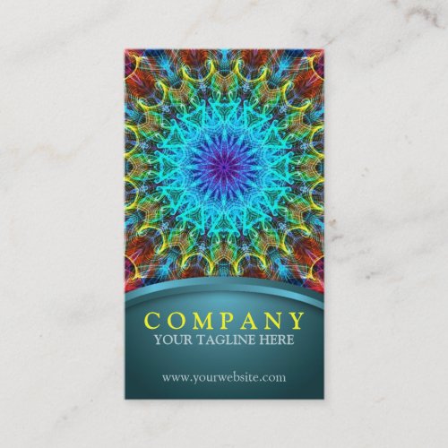 Pulling In Mandala Business Card Template