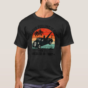 Pulling It Out Adult Humor   Retro Style Camel Tow T-Shirt