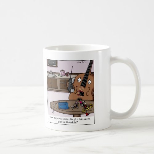Pulling Out Endpin Cello Cartoon Coffee Mug