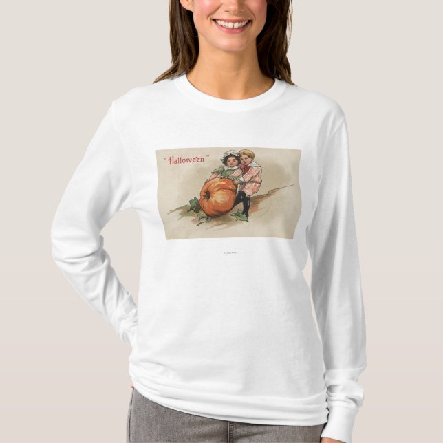 Pulling Pumpkin up Hillside T-Shirt (Front)