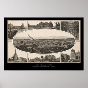 Pullman, Chicago (around 1880) Poster