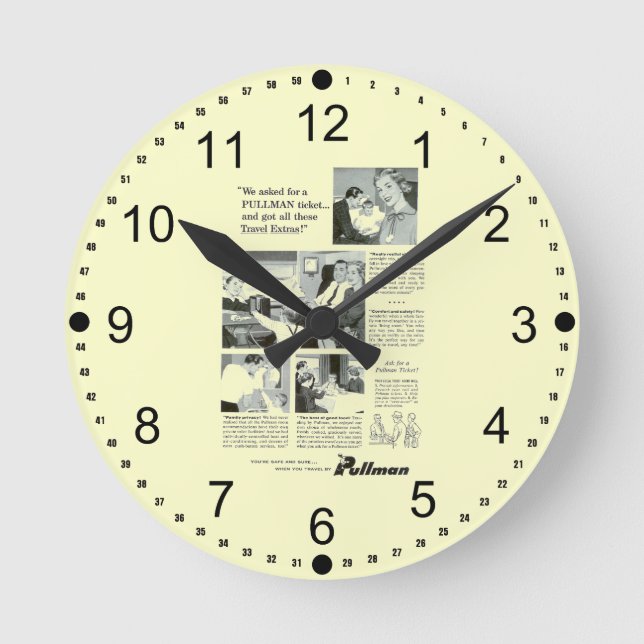 Pullman Sleeping Car for Overnight Train Travel Round Clock (Front)