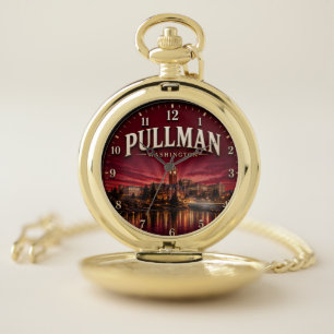Pullman Washington College Town  Pocket Watch
