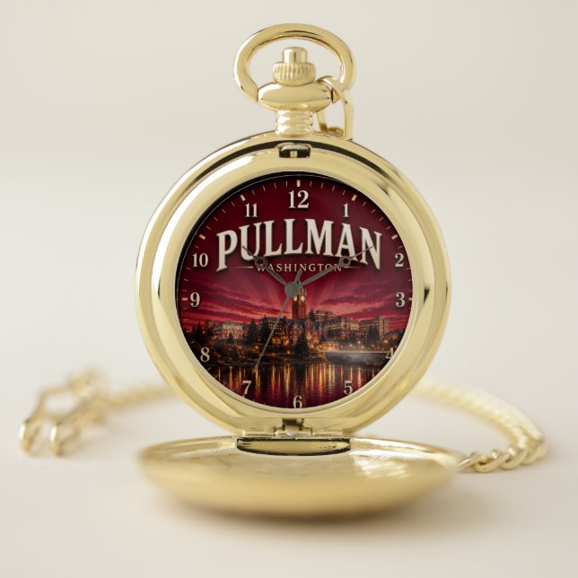 Pullman Washington College Town  Pocket Watch (Inside)