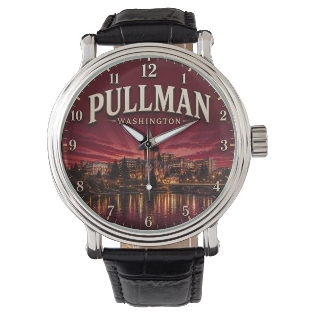 Pullman Washington College Town  Watch (Front)