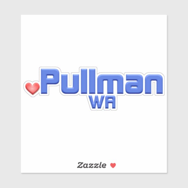 Pullman Washington Sticker (Sheet)