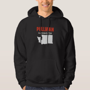 Pullman Washington USA State America Travel Washin Hoodie