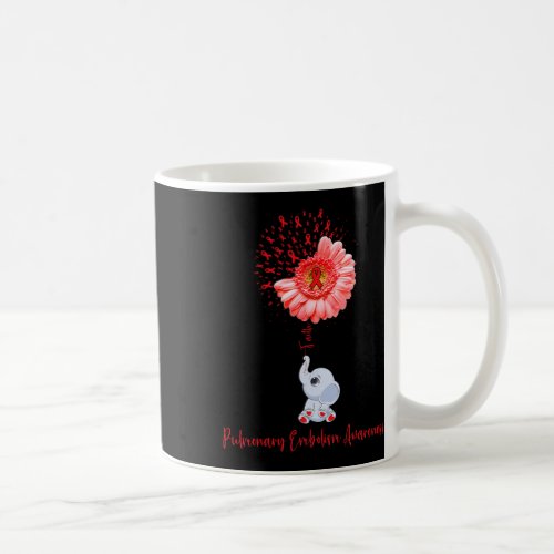 Pulmonary Embolism Awareness Faith Elephant Surviv Coffee Mug