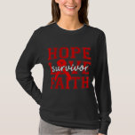 Pulmonary Embolism Hope Love Faith Survivor T-Shirt