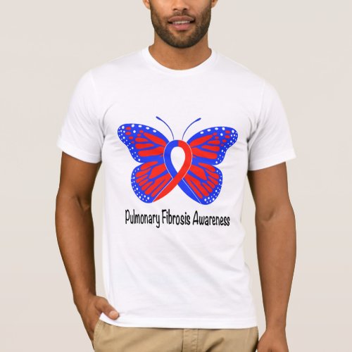 Pulmonary Fibrosis Awareness Butterfly T_Shirt