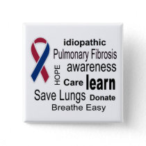 Pulmonary Fibrosis Awareness Button