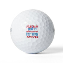Pulmonary Fibrosis Awareness Every Breath Counts Golf Balls