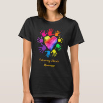 Pulmonary Fibrosis Awareness Hands Pulmonary Fibro T-Shirt