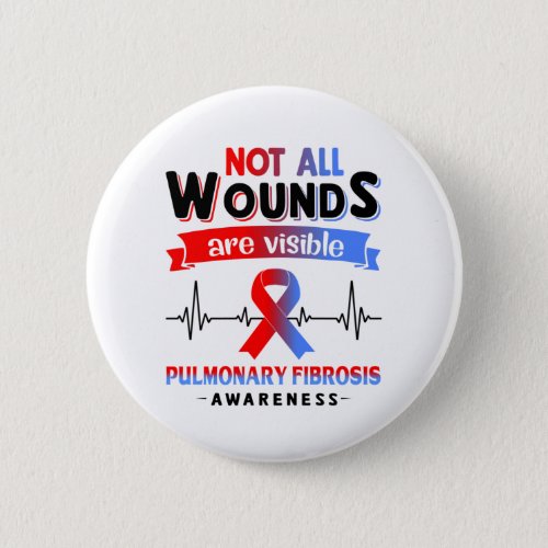 Pulmonary Fibrosis Awareness Month Ribbon Gifts Button
