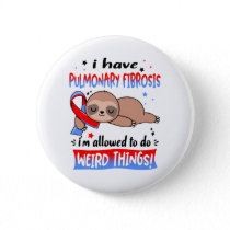 Pulmonary Fibrosis Awareness Month Ribbon Gifts Button