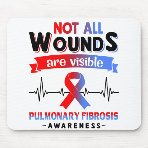 Pulmonary Fibrosis Awareness Month Ribbon Gifts Mouse Pad