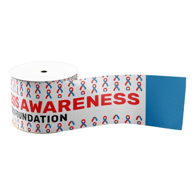 Pulmonary Fibrosis Awareness Pattern Ribbon (Spool)