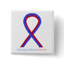 Pulmonary Fibrosis Awareness Ribbon Pin Buttons