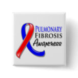 Pulmonary Fibrosis Awareness Ribbon Pinback Button