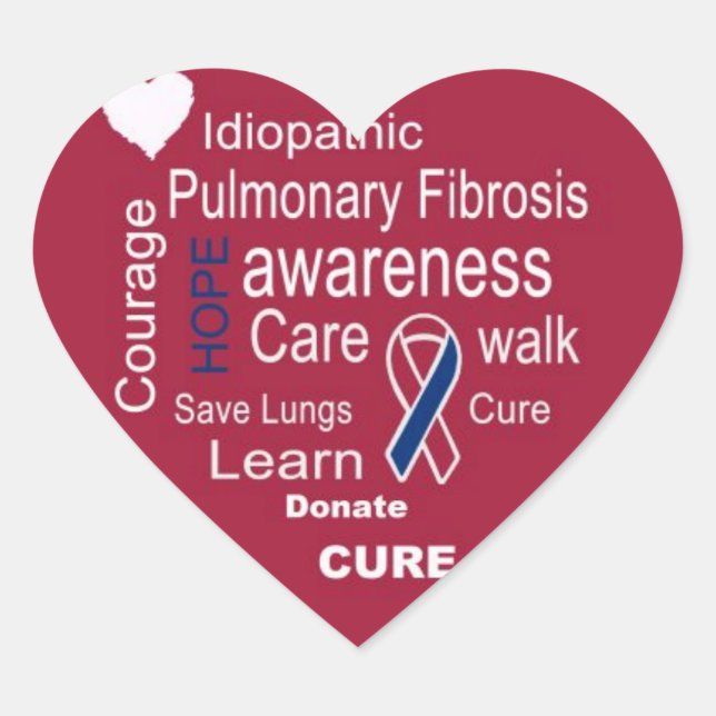 Pulmonary Fibrosis Awareness Stickers (Front)