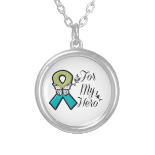 Pulmonary Fibrosis For My Hero Silver Plated Necklace