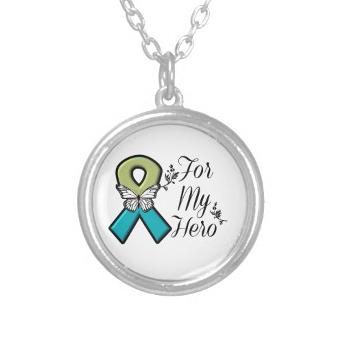 Pulmonary Fibrosis For My Hero Silver Plated Necklace