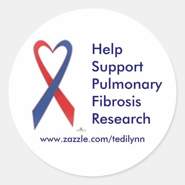 Pulmonary Fibrosis...sticker Classic Round Sticker (Front)