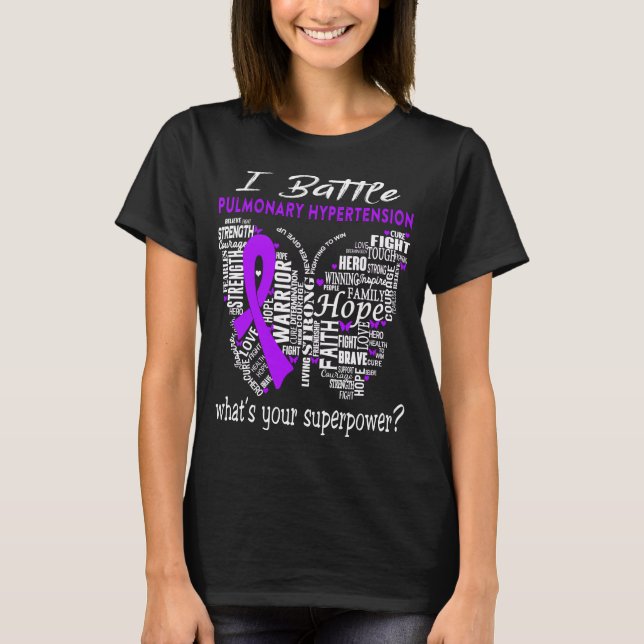 Pulmonary Hypertension Awareness Month Ribbon Gift T-Shirt (Front)