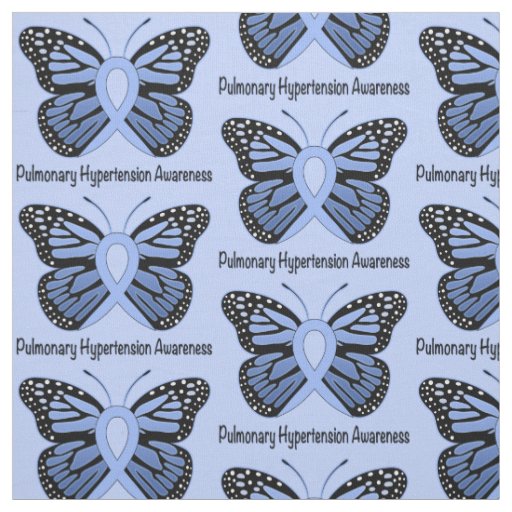 Pulmonary Hypertension Awareness with Butterfly Fabric