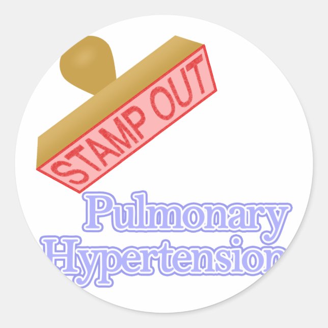 Pulmonary Hypertension Classic Round Sticker (Front)