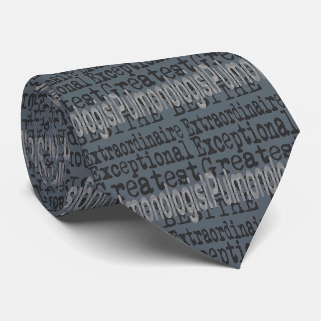 Pulmonologist Extraordinaire Neck Tie (Rolled)