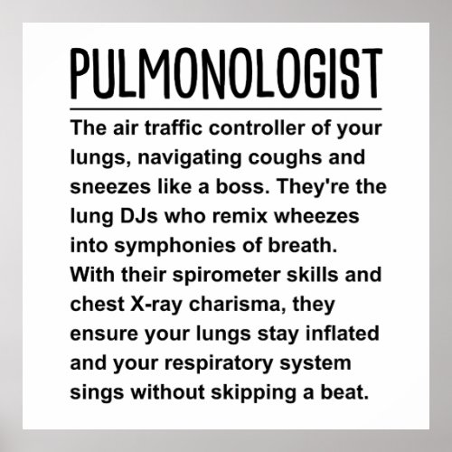 Pulmonologist Poster