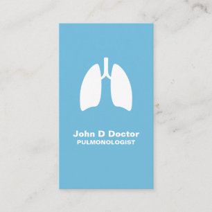 Pulmonology pulmonologist  business card