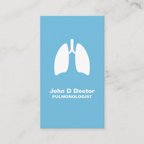 Pulmonology pulmonologist  business card