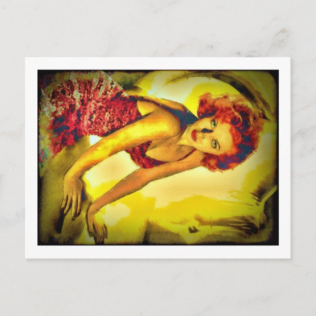 "Pulp Cover" Lana Turner Postcard (Front)