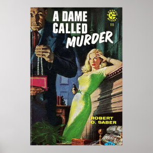 Pulp Fiction Detective Novel Poster