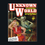 Pulp Science Fiction postcard #2<br><div class="desc">Send postcard greetings to friends on this awesome,  classic Pulp Science Fictions image from the 1930s,  1940s,  and 1950s!</div>