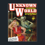 Pulp Science Fiction postcard #2<br><div class="desc">Send postcard greetings to friends on this awesome,  classic Pulp Science Fictions image from the 1930s,  1940s,  and 1950s!</div>