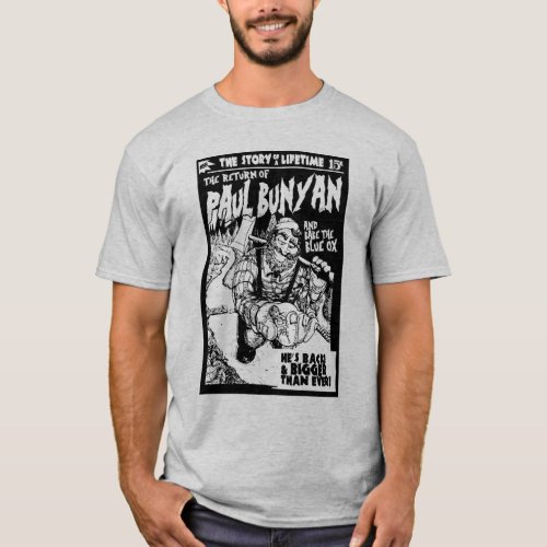 Pulp Themed Paul Bunyan t Shirt