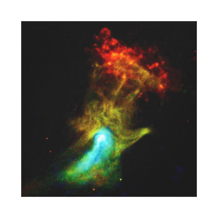 Pulsar B1509 Hand Of God X Ray Nebula Nasa Photo Canvas Print Zazzle Com