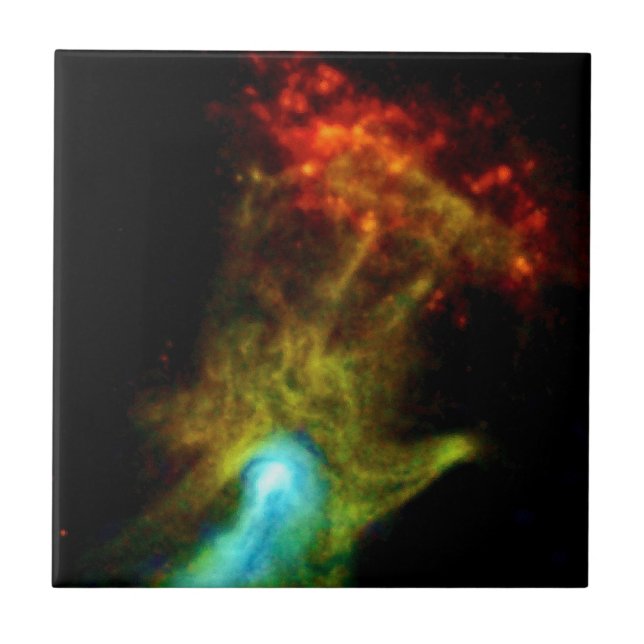 Pulsar B1509 - Hand of God X-Ray Nebula NASA Photo Tile (Front)