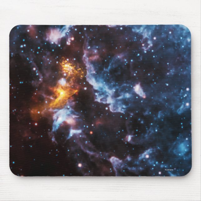 Pulsar Neutron Star Galaxy Image Mouse Pad (Front)
